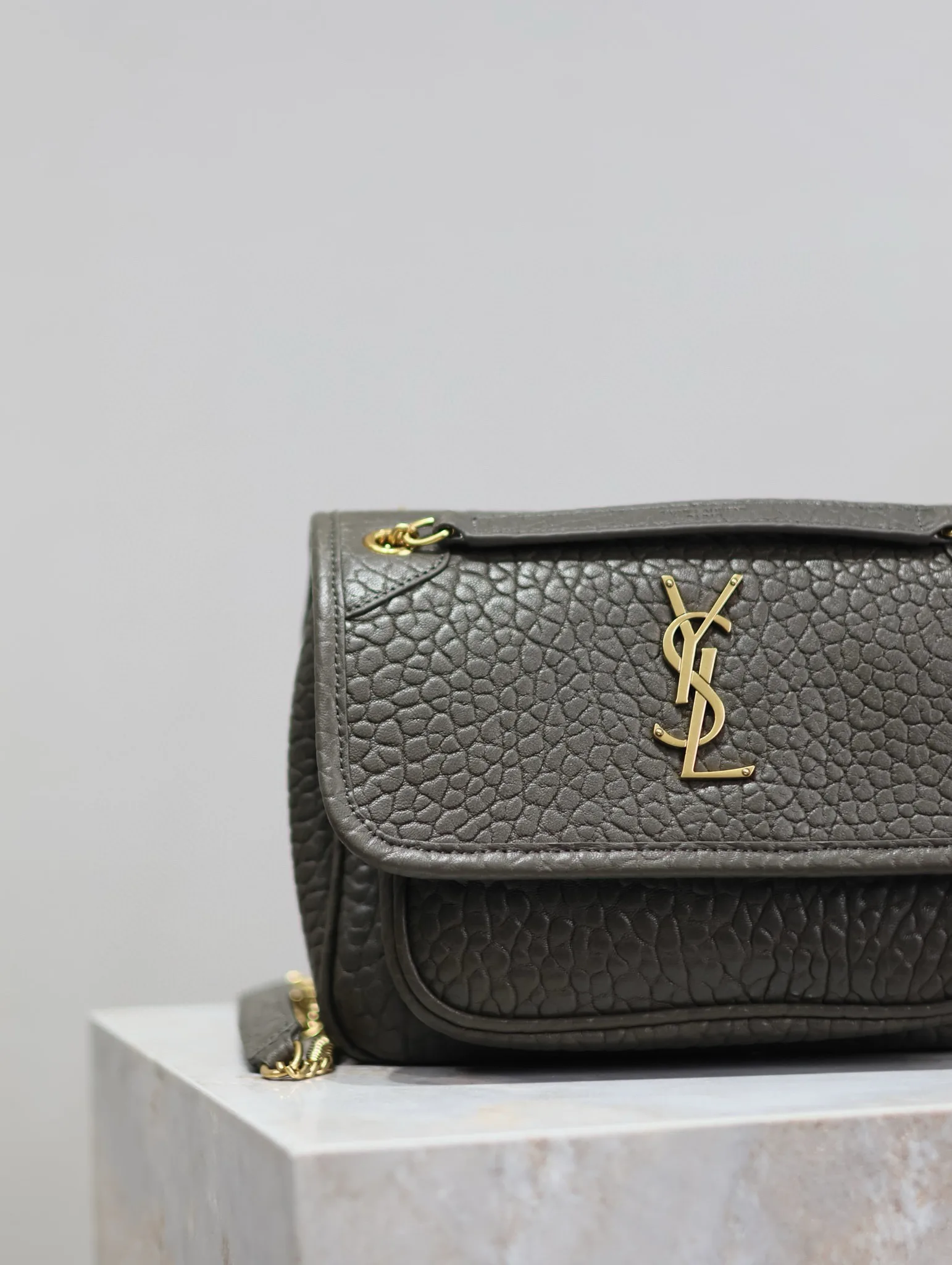 Saint Laurent Niki Green Lambskin Shoulder Bag product photo from LabelPicks