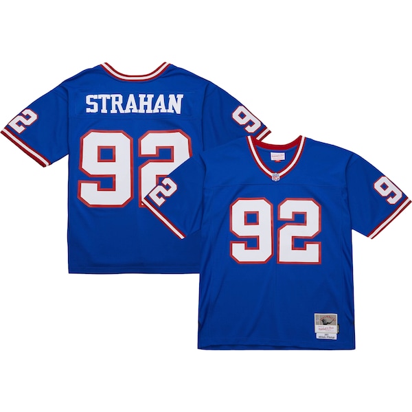 Michael Strahan New York Giants  Big & Tall 1993 Retired Player Replica Jersey - Royal