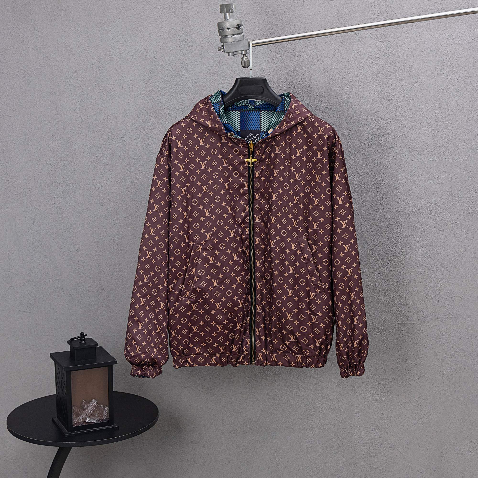 0918 New Unisex Plaid Cotton Blend Zip-Up Hoodie Jacket