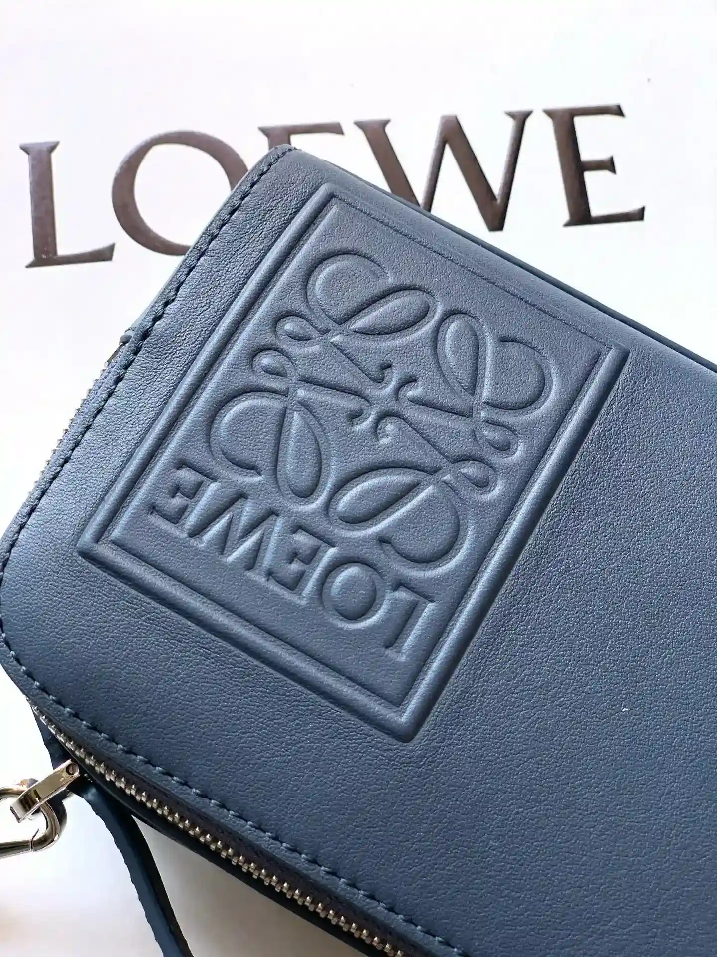 Loewe Blue Calfskin Crossbody Bag product photo from LabelPicks