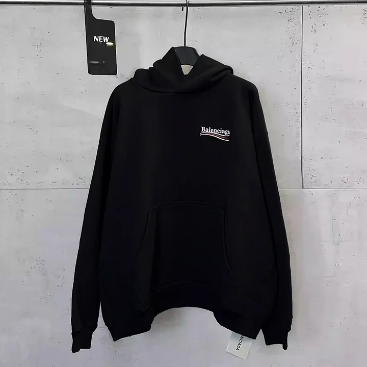 Letters Coke Wave Print Long Sleeve Hoodies