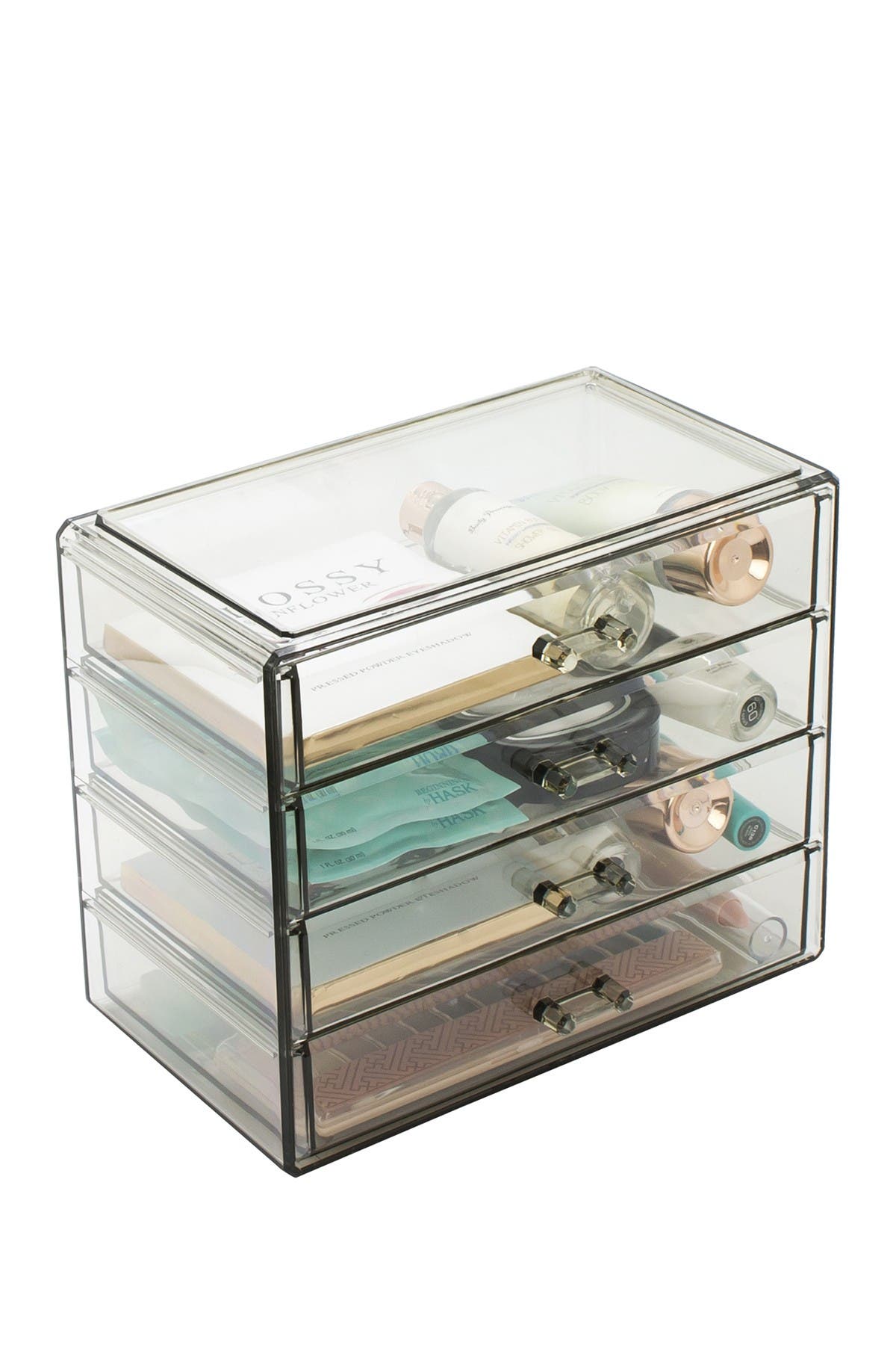 SORBUS Pink Makeup & Jewelry Storage Case Display