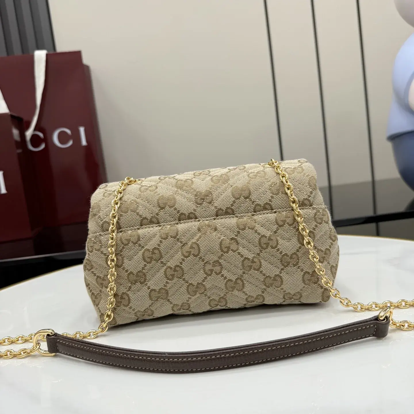 Gucci Generation Brown GG Supreme Canvas Crossbody Bag product photo from LabelPicks