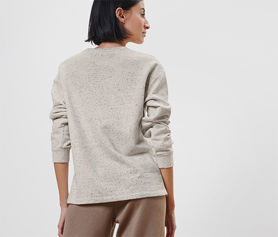 Sweatshirt mit Knopfleiste