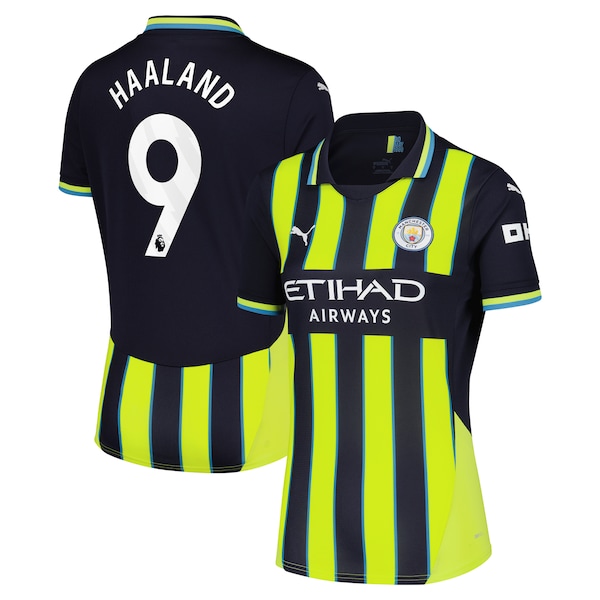 Erling Haaland Manchester City Puma Women's 2024/25 Away Replica Player Jersey - Navy