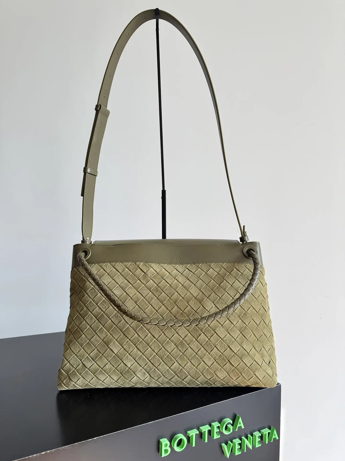 Bottega Veneta Suede Leather Andiamo Crossbody Bag product photo from LabelPicks