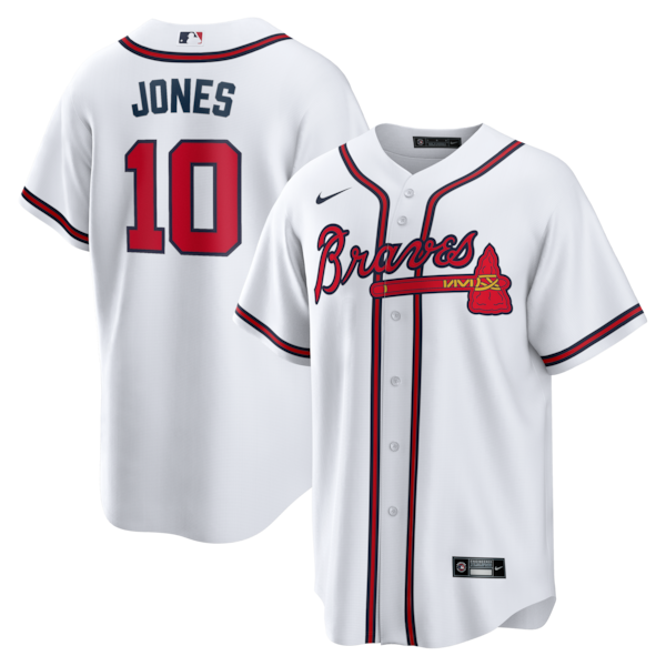 Chipper Jones Atlanta Braves Nike Home Retired Player Replica Jersey - White