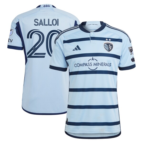 Daniel Salloi Sporting Kansas City adidas 2024 Hoops 4.0 Authentic Player Jersey - Light Blue