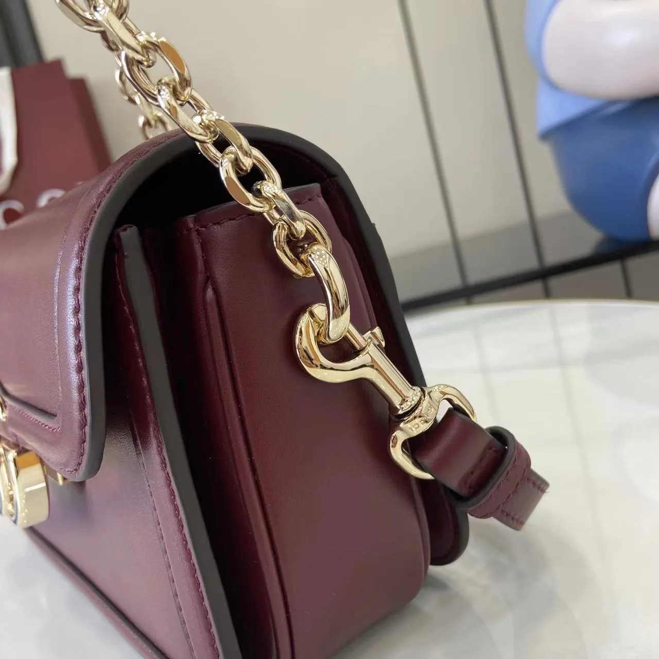 Gucci Red Smooth Leather Crossbody Bag product photo from LabelPicks
