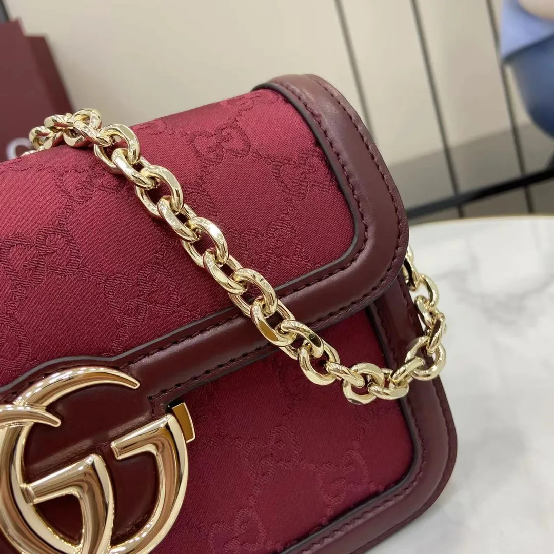 Gucci Red Monogram Canvas Crossbody Bag product photo from LabelPicks