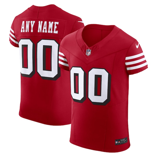 San Francisco 49ers Nike Alternate Vapor F.U.S.E. Elite Custom Jersey - Scarlet