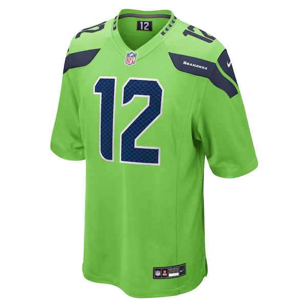12th Fan Seattle Seahawks Nike  Game Jersey - Neon Green