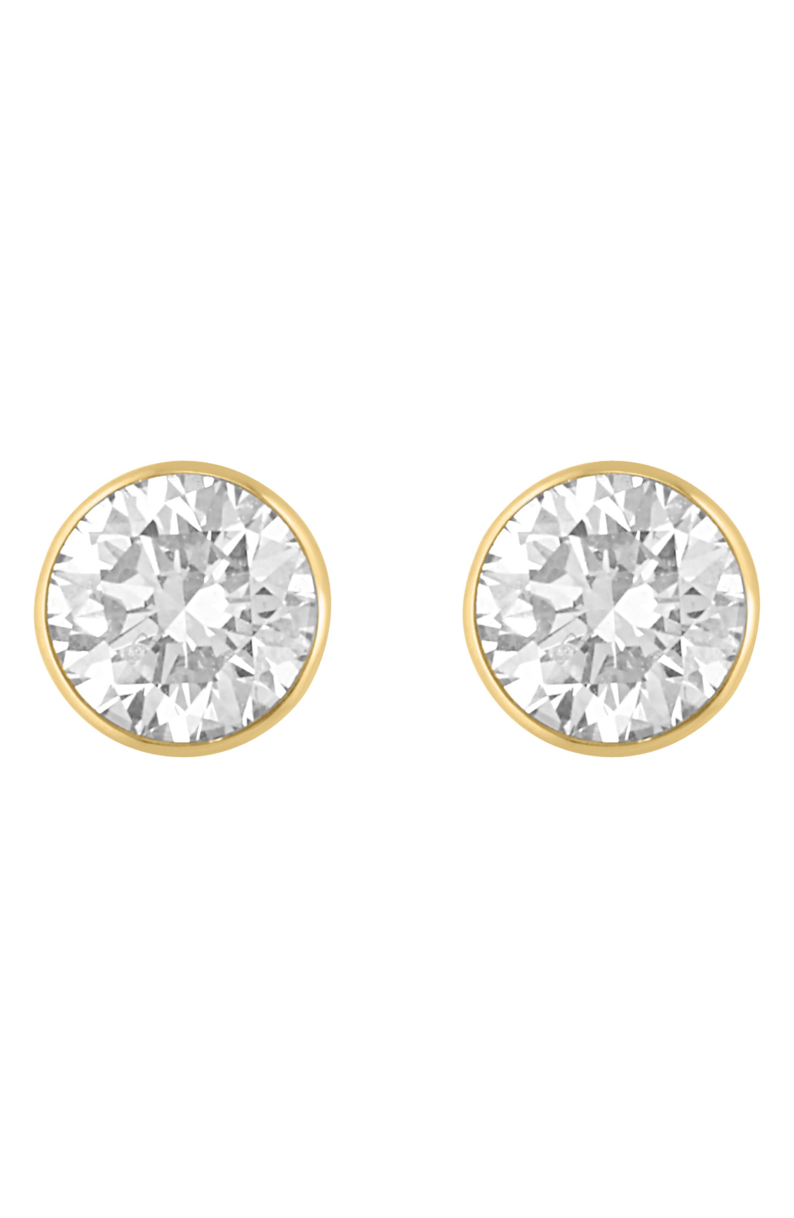 EFFY 14K Gold Lab Grown Diamond Stud Earrings