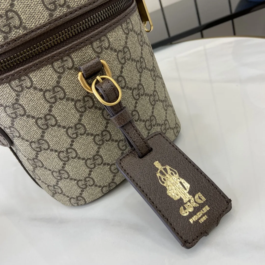 Gucci Brown Canvas and Leather Top Handle Bag product photo from LabelPicks