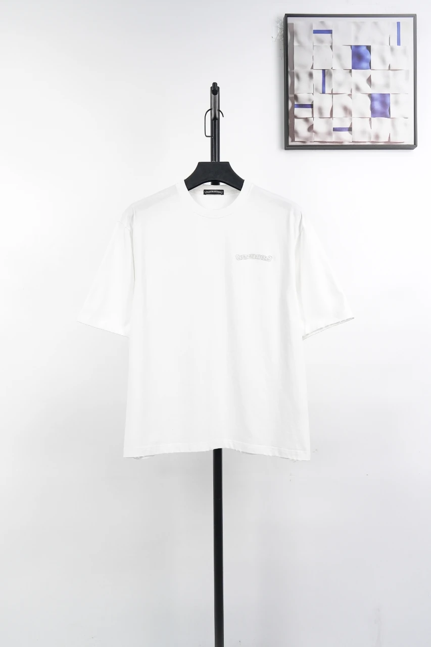 Chrome Hearts Cream Embroidered Applique Crewneck T-Shirt product photo from LabelPicks