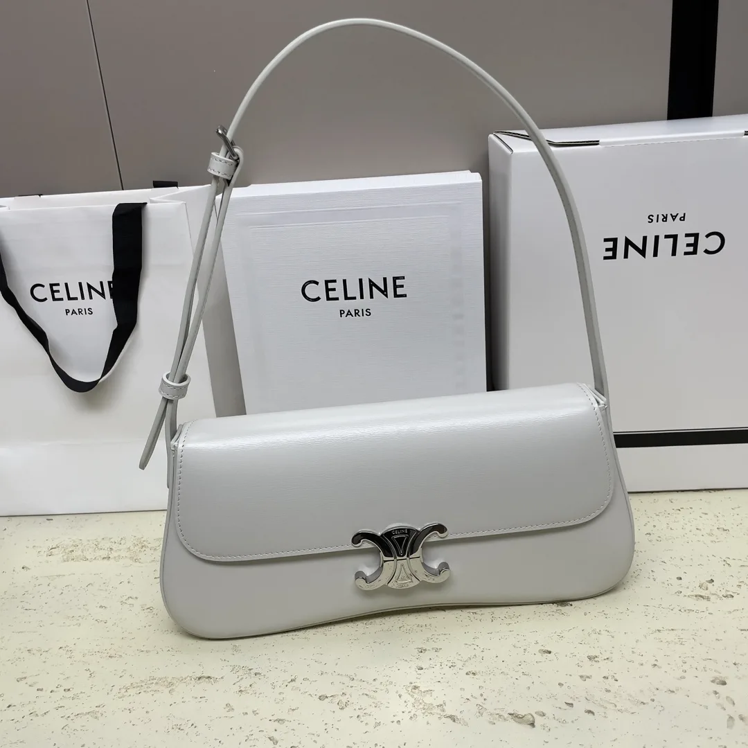 Celine Triomphe Lambskin Shoulder Bag product photo from LabelPicks