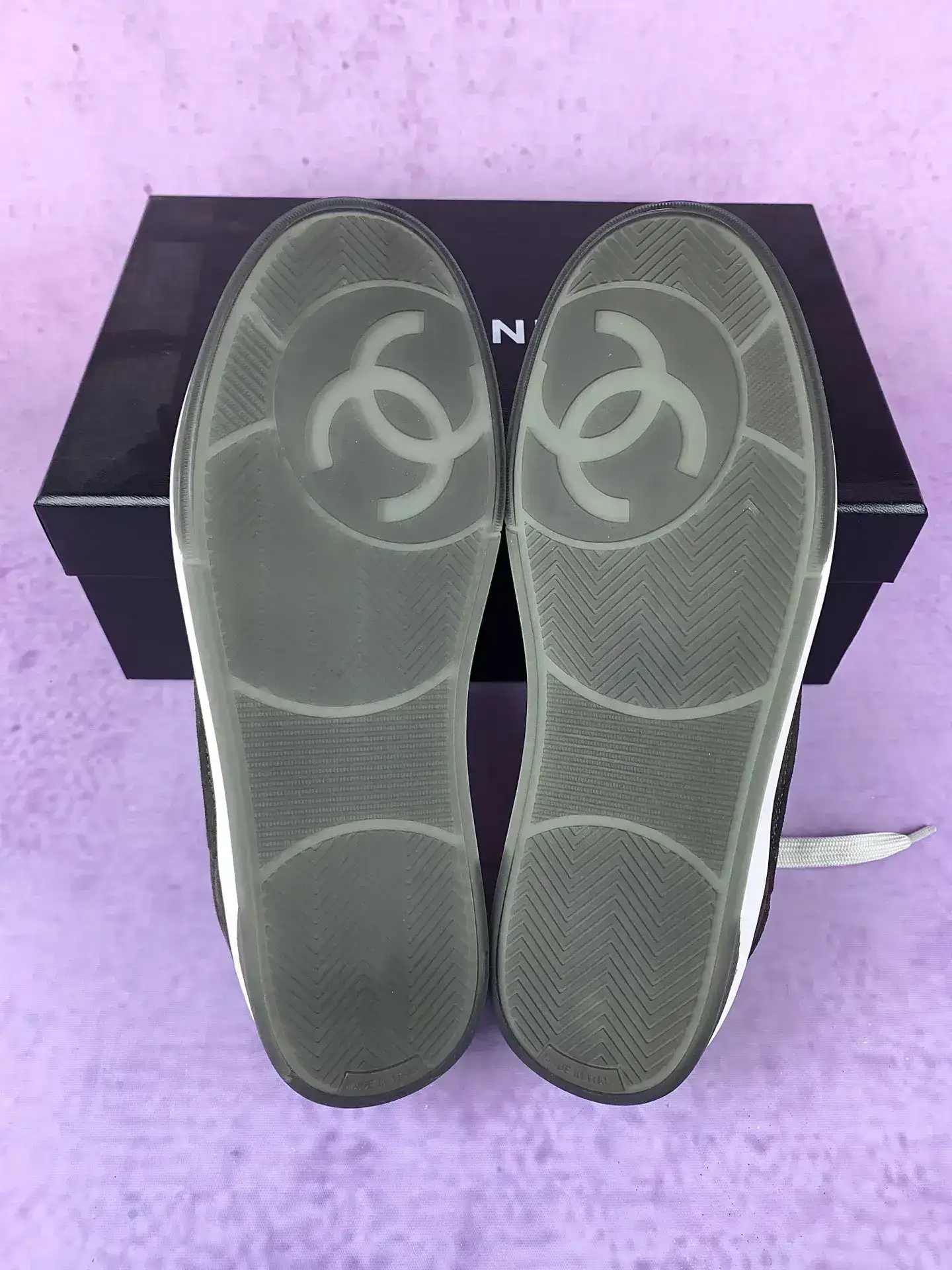 CHANEL Slingbacks Suede Calfskin, Grosgrain & Metal product photo from LabelPicks