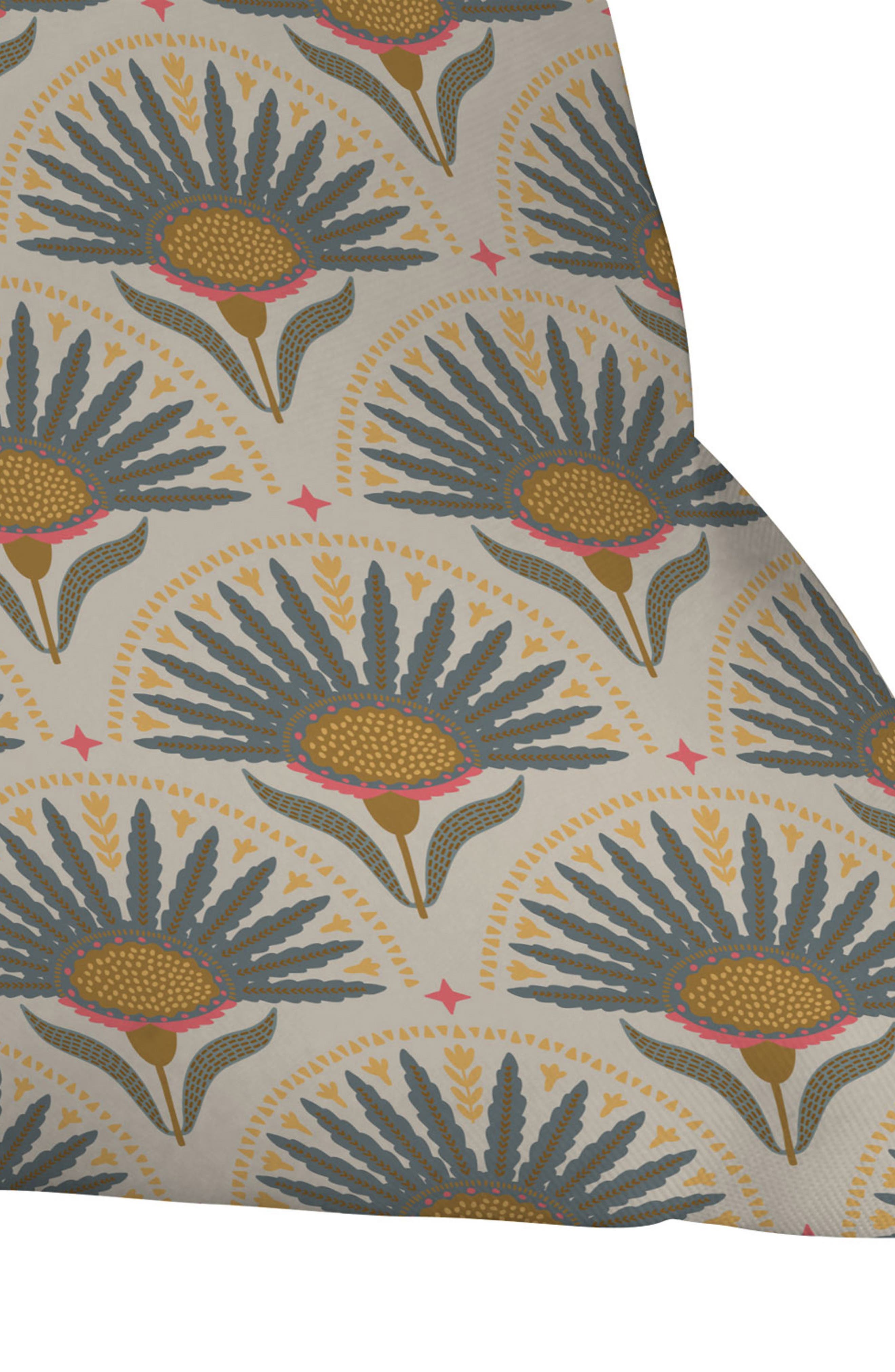 Deny Designs Fan Florals Throw Pillow