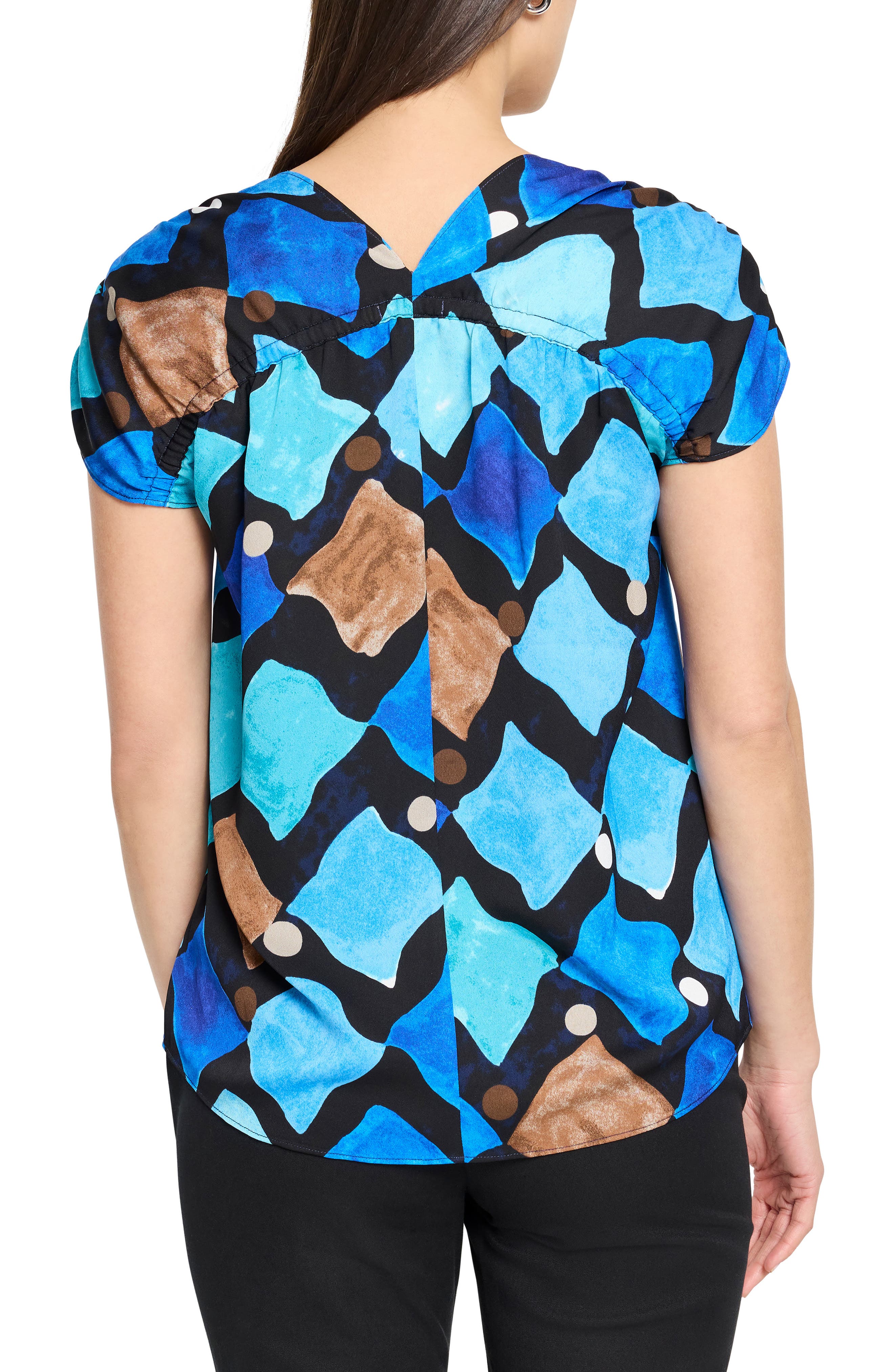 NIC+ZOE Sea Glass Print Top