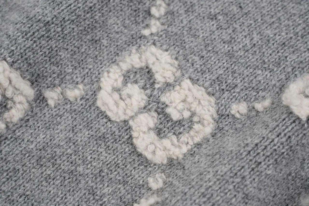 GUCCI Smoke Grey GG Jacquard Wool Cardigan product photo from LabelPicks