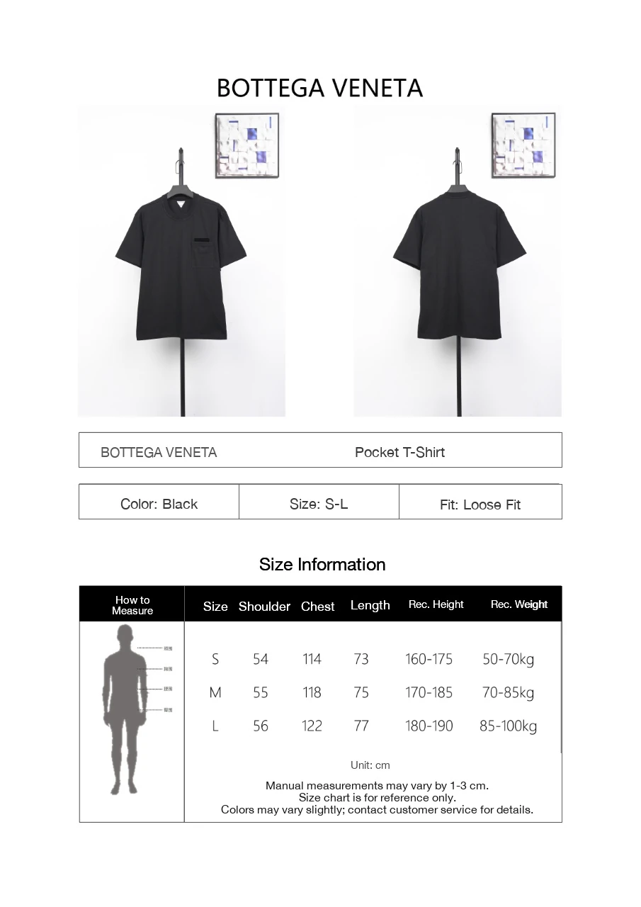 Bottega Veneta Black Pocket T-Shirt with Woven Leather Patch product photo from LabelPicks