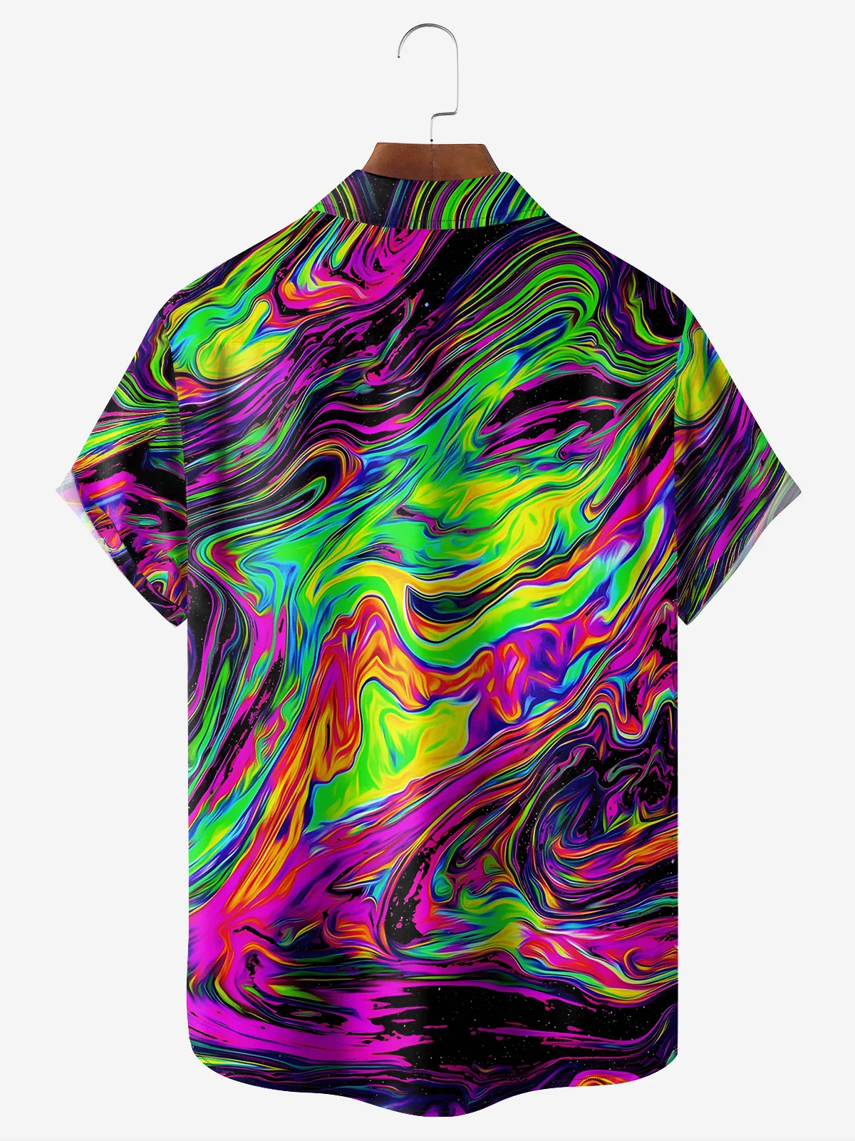 Moisture-wicking Abstract Textured Chest Pocket Casual Shirt