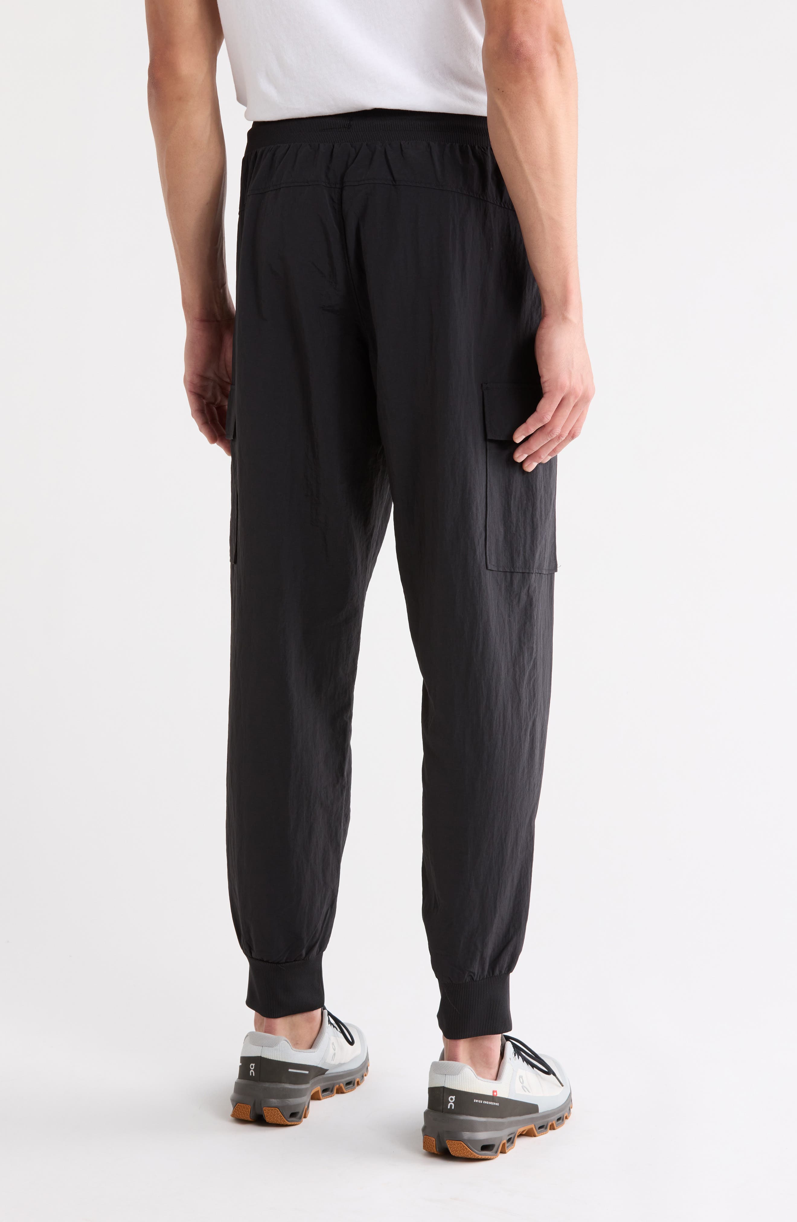 90 DEGREE BY REFLEX Crinkle Cargo Creed Joggers