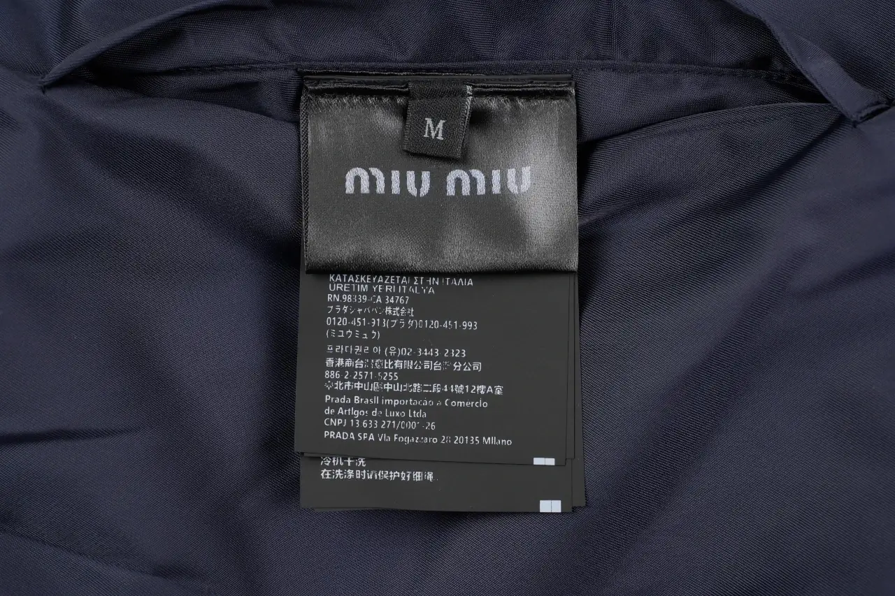 Miu Miu Grey Black Reversible Fleece Bomber Jacket product photo from LabelPicks