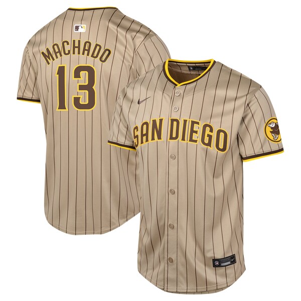 Manny Machado San Diego Padres Nike Youth Alternate Limited Player Jersey - Sand/White