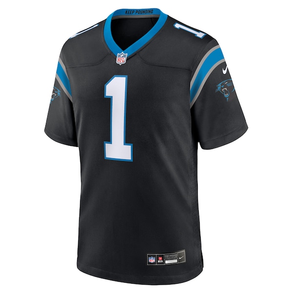 Number 1 Groom Carolina Panthers Nike Game Jersey - Black