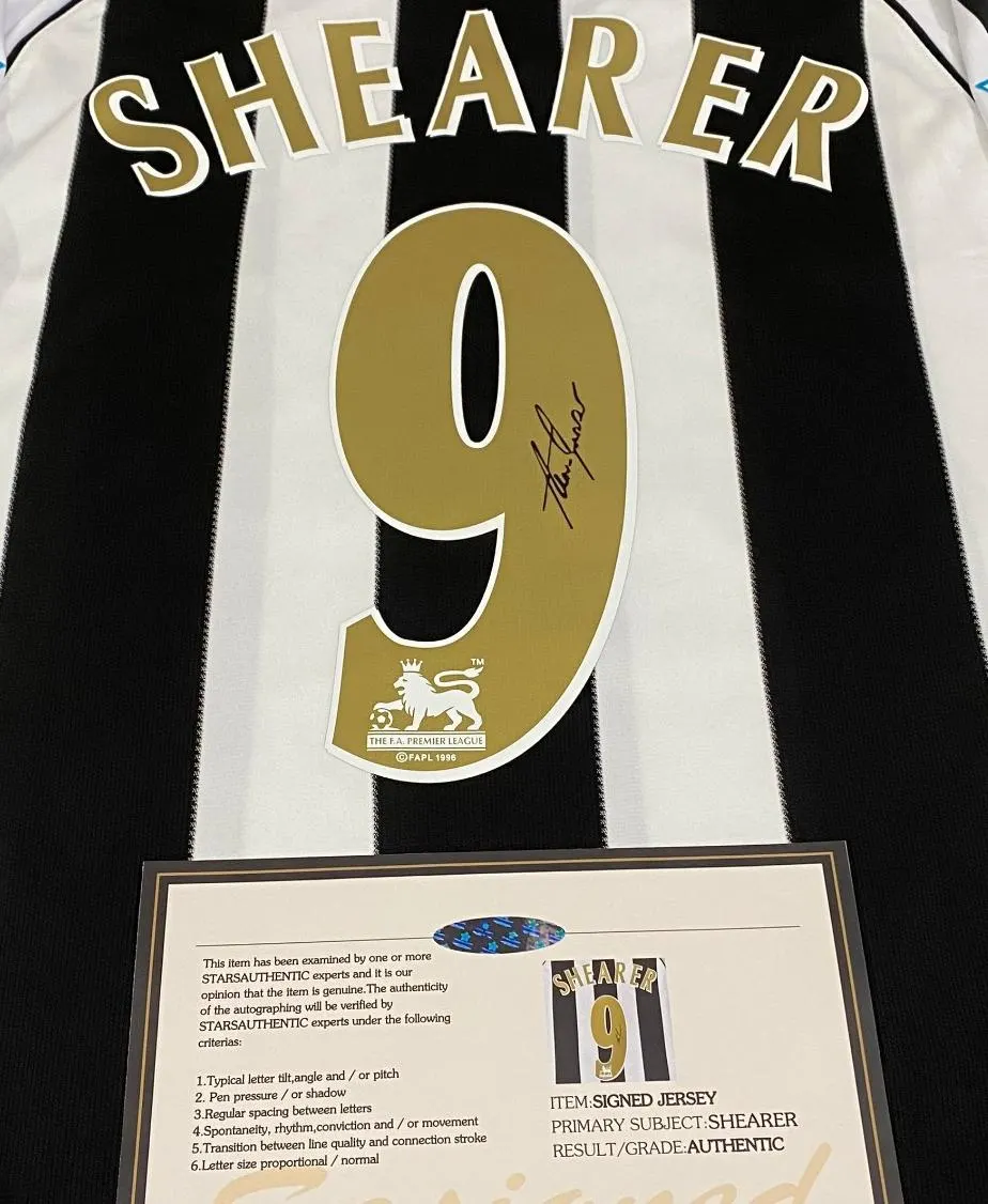 Alan Shearer SIGNED Newcastle 05/07 Home Jersey/Shirt - COA - 2007 Retro