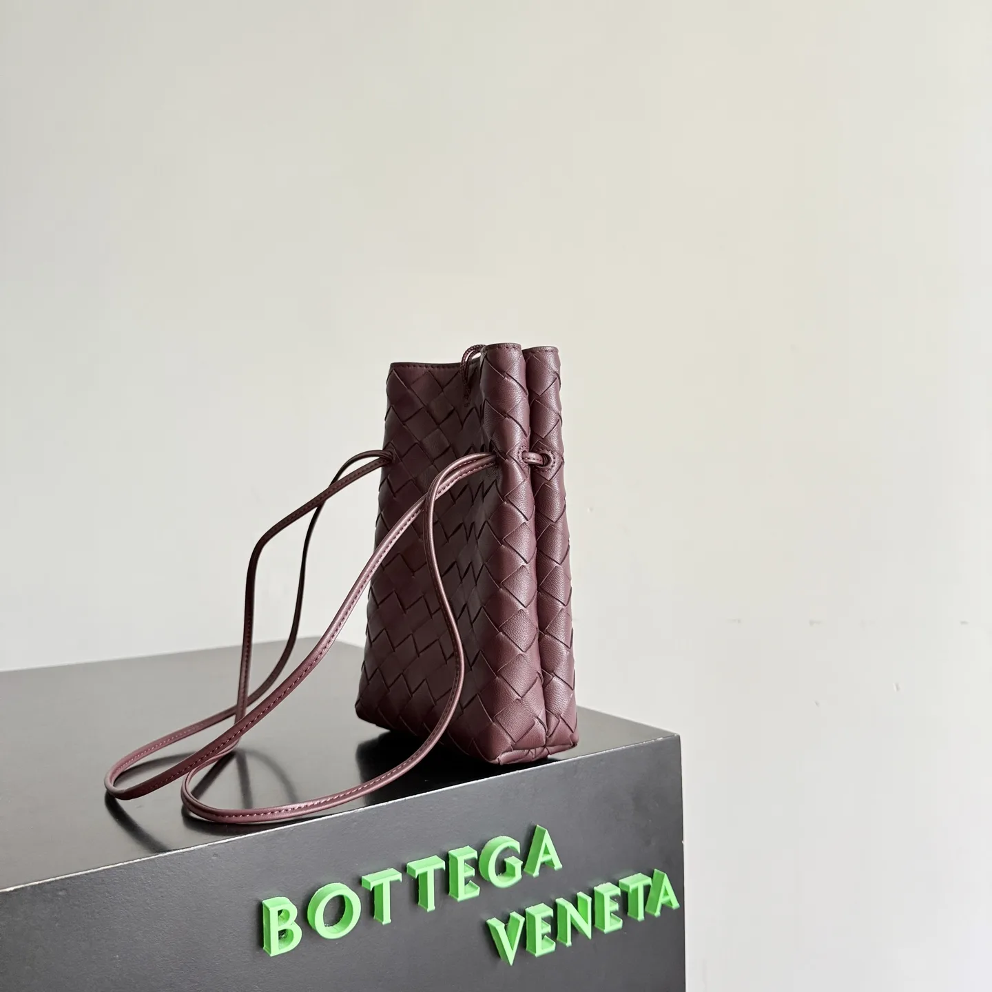 Bottega Veneta Intrecciato Woven Leather Andiamo Crossbody Bag product photo from LabelPicks