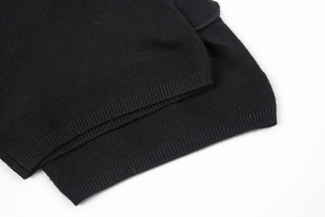Moncler Black Silk Blend Tonal Logo Crewneck T-Shirt product photo from LabelPicks