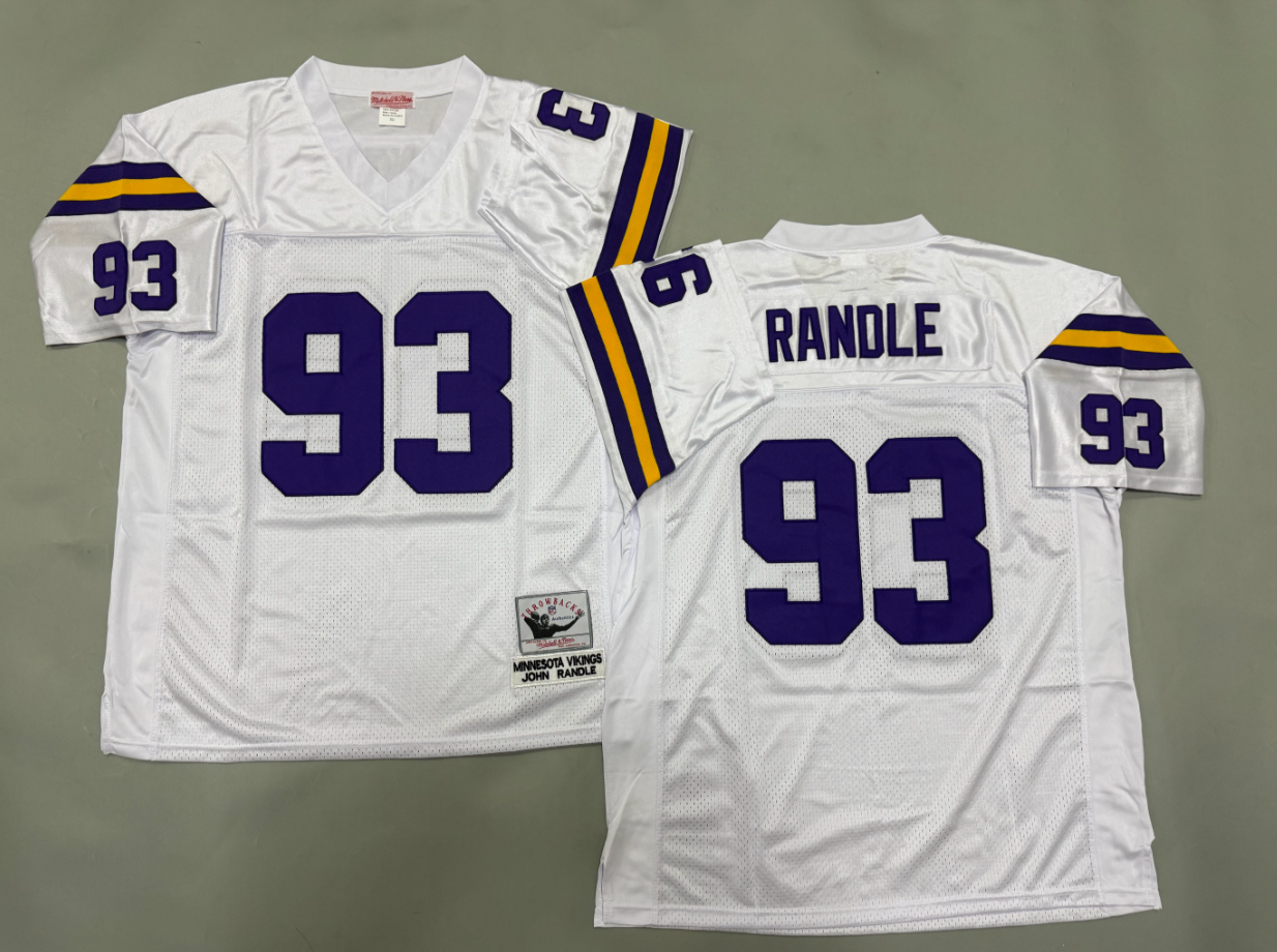 John Randle Minnesota Vikings Authentic Throwback Retired Player Jersey