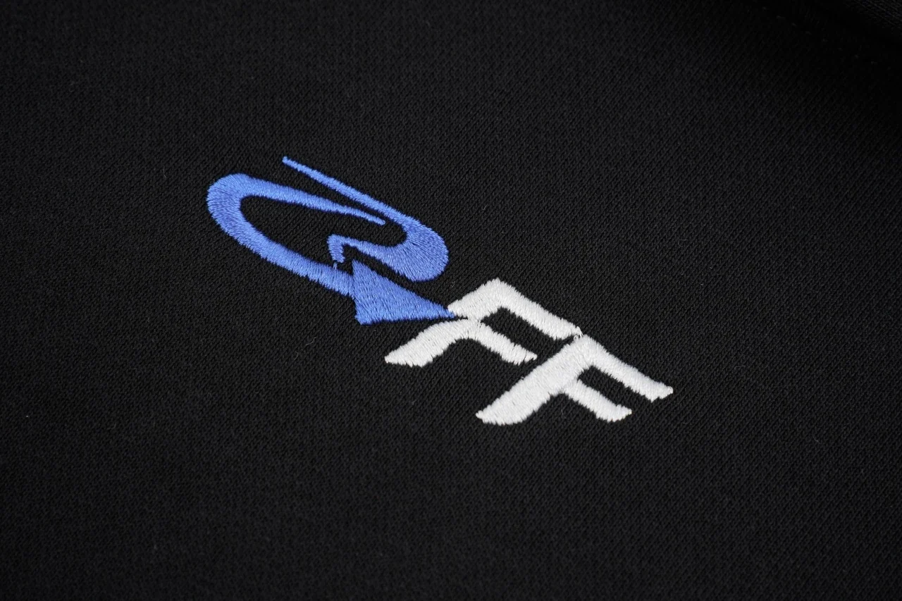 Off-White Black Blue OFF Globe Arrow Hoodie product photo from LabelPicks