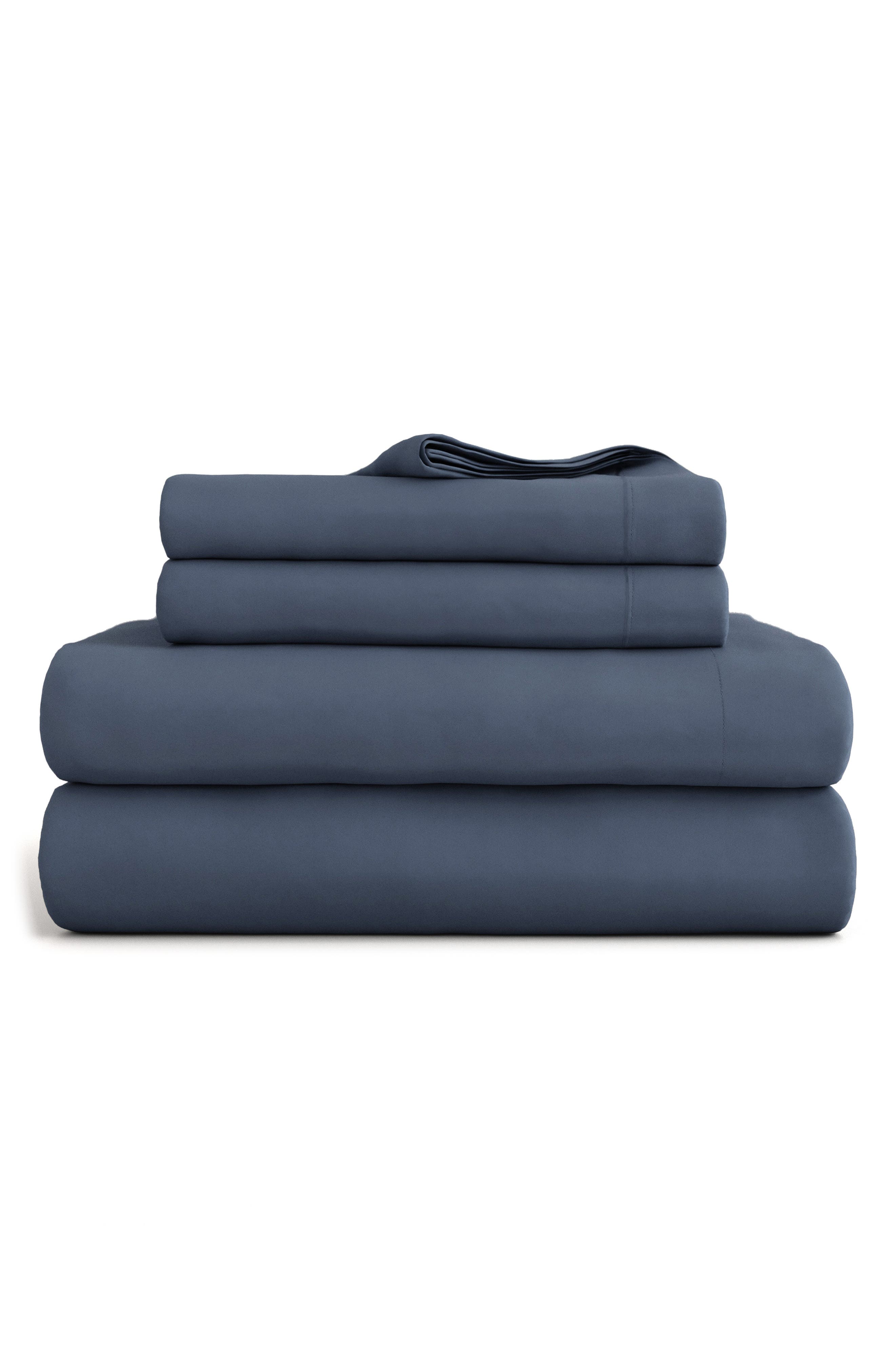 HOMESPUN Solid Sheet 4-Piece Set