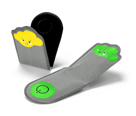 2 LED-Magnet-Lichter »Wolken«
