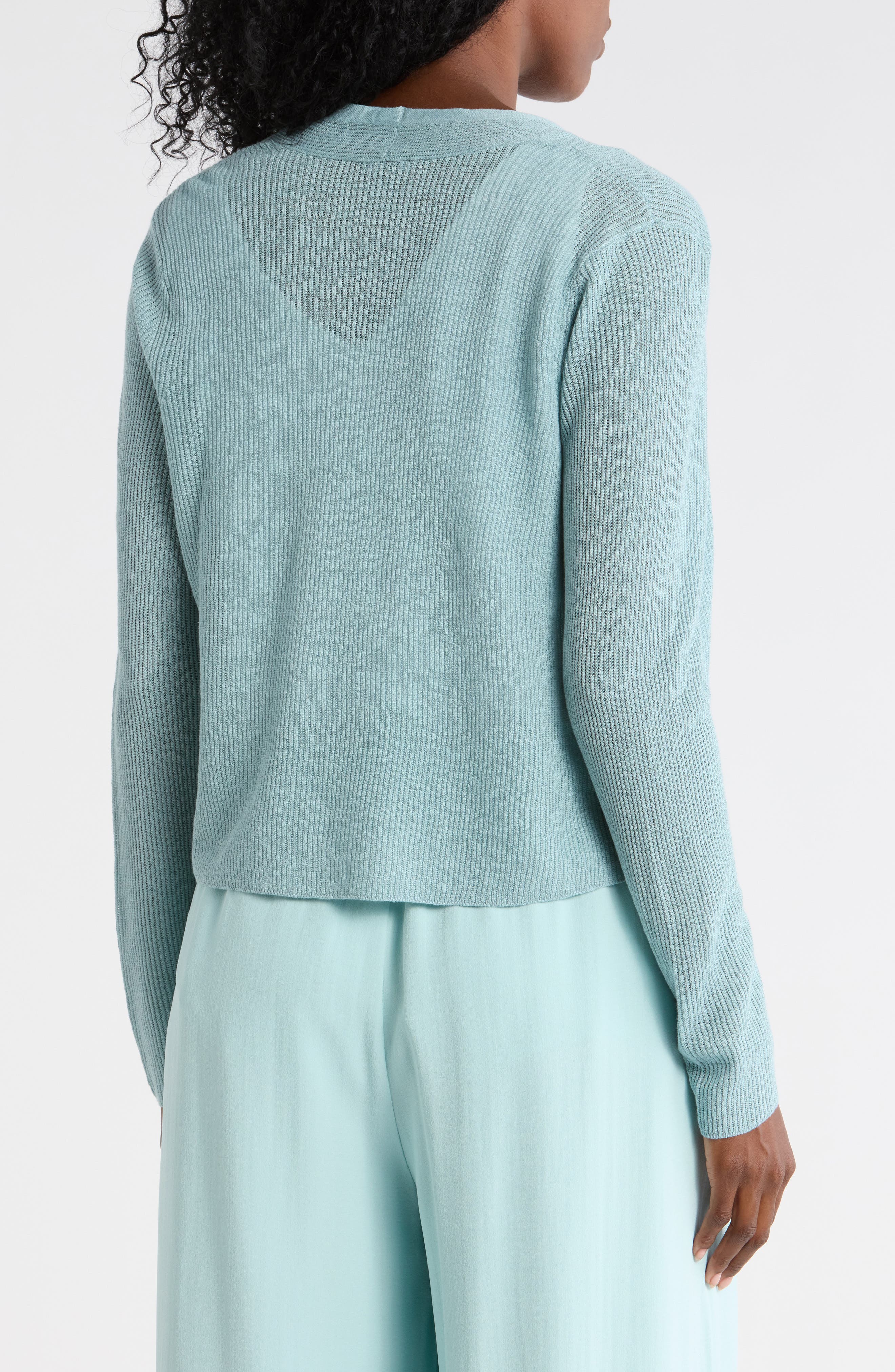 Eileen Fisher Organic Linen & Organic Cotton Cardigan