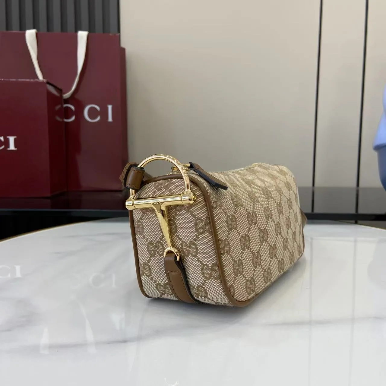 Gucci Brown Calfskin Crossbody Bag product photo from LabelPicks