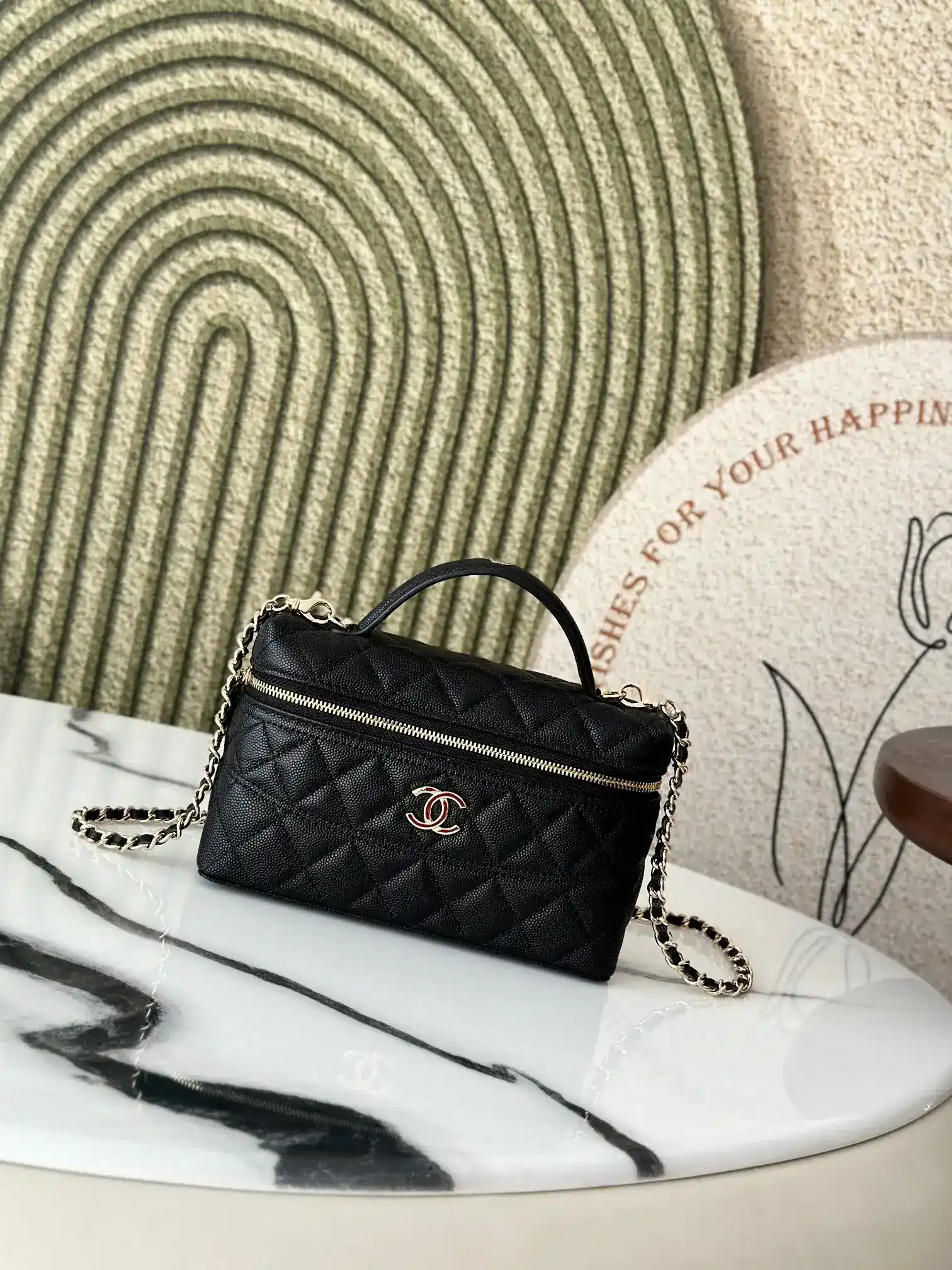 Chanel Grained Leather Top Handle Bag product photo from LabelPicks