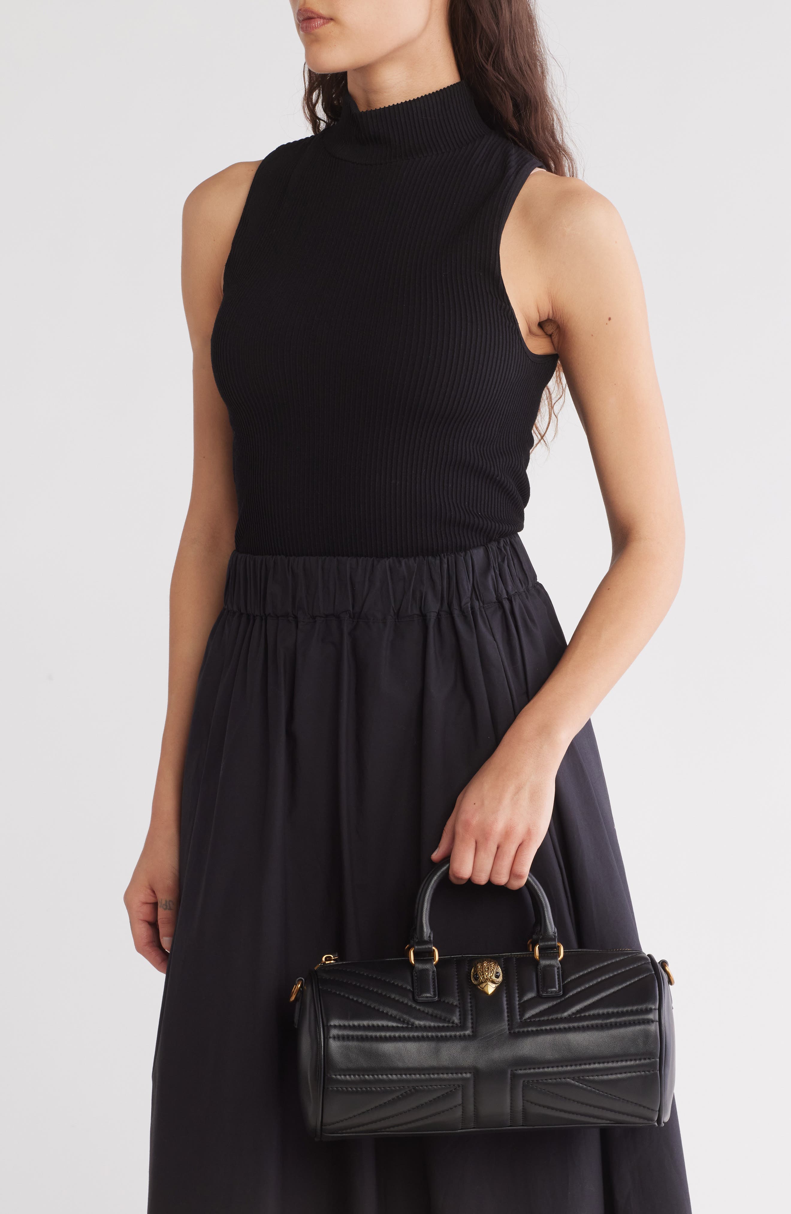 Kurt Geiger London Kensington Leather UJ Barrel Bag