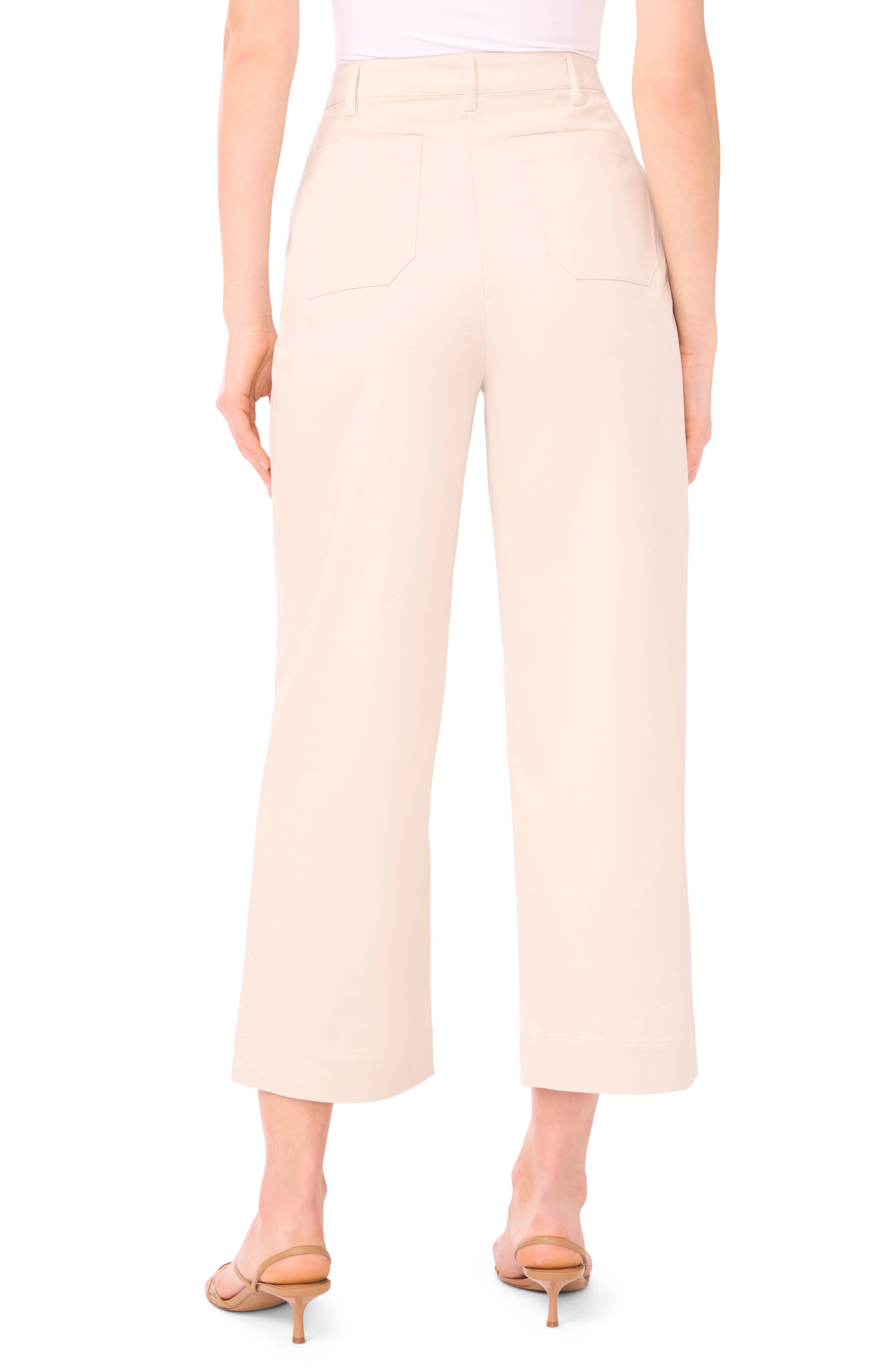 Halogen® Patch Pocket Crop Twill Pants