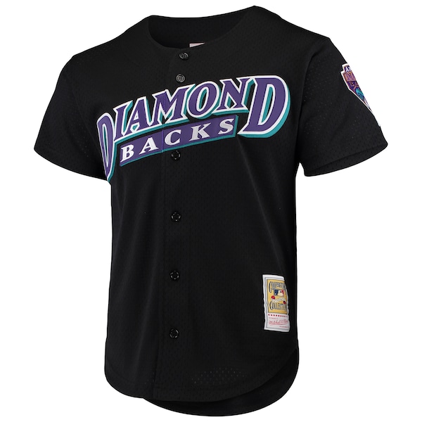 Luis Gonzalez Arizona Diamondbacks Cooperstown Collection Mesh Batting Practice Button-Up Jersey - Black