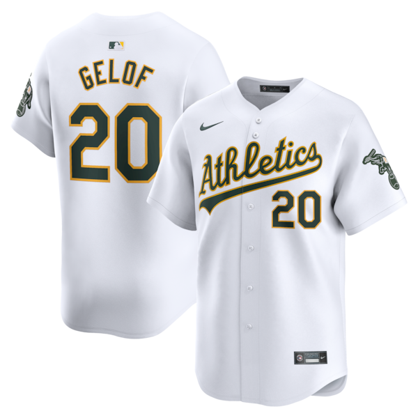 Zack Gelof Oakland Athletics Nike Youth Home Limited Player Jersey - White