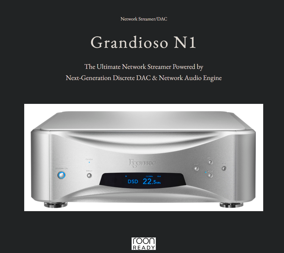 Esoteric GRANDIOSO N1 Streamer Network DAC Brand New - GreshamTech