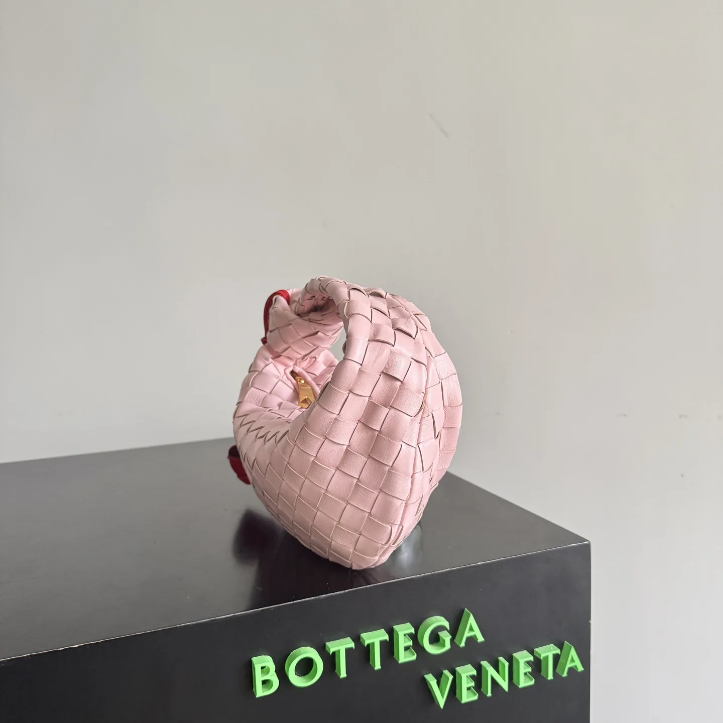 Bottega Veneta Jodie Pink Intrecciato Woven Leather Hobo Bag product photo from LabelPicks