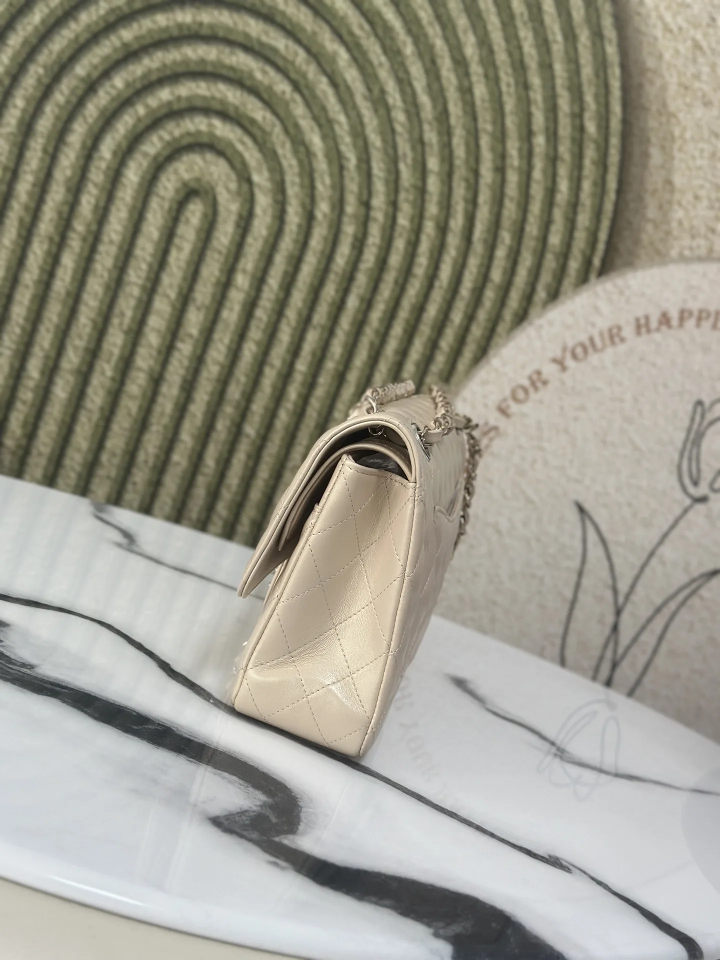 Chanel Beige Lambskin Shoulder Bag product photo from LabelPicks