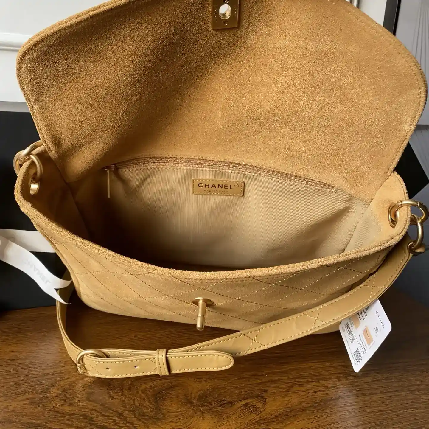 Chanel Gold Calfskin Crossbody Bag product photo from LabelPicks