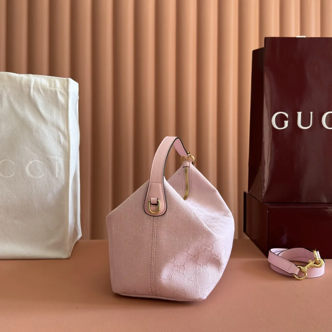 Gucci Pink GG Supreme Canvas Shoulder Bag product photo from LabelPicks