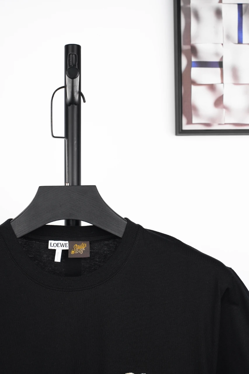 LOEWE Black Two-Tone Terry Anagram T-Shirt product photo from LabelPicks